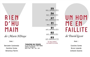 Affiche de Rien d'humain - Un homme en faillite