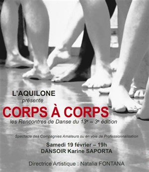 Affiche de Corps à Corps, Rencontres de Danse du 13ème