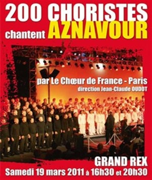 Affiche de 200 choristes chantent Aznavour
