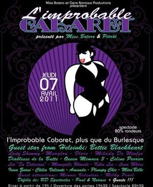 Affiche de L'Improbable Cabaret