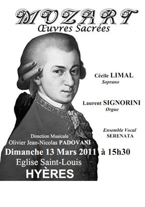 Affiche de Mozart: oeuvres sacrées