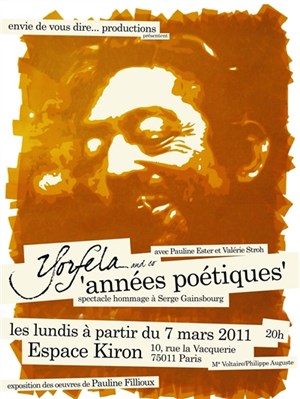 Affiche de Années poétiques, hommage à Serge Gainsbourg