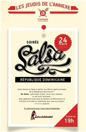 Affiche de Soirée Salsa