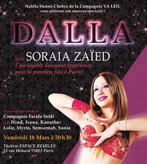 Affiche de Dalla avec l'incroyable danseuse Egyptienne Soraia Zaied