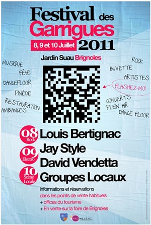 Affiche de Festival des Garrigues avec Louis Bertignac