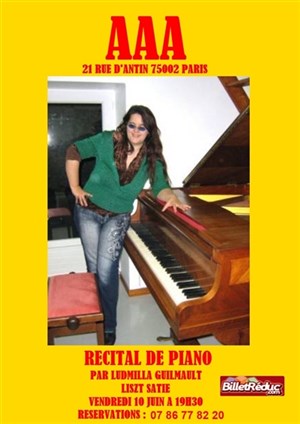 Affiche de Ludmilla Guimault | Récital de Piano