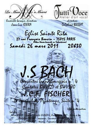 Affiche de Concert Cantates J.S Bach
