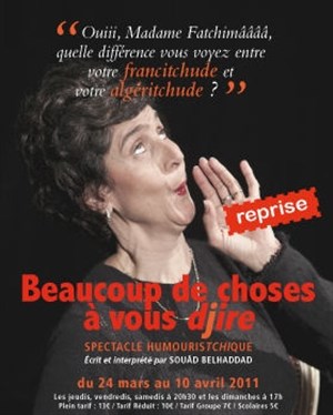 Affiche de Souâd Belhaddad dans Beaucoup de choses à vous djire