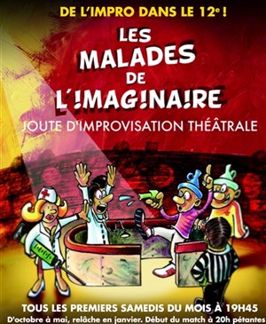 Affiche de Match d'Improvisation International : Les Malades de l'Imaginaire vs. le PIP de Lausanne !