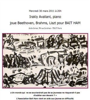 Affiche de Récital de piano : Irakli Avaliani