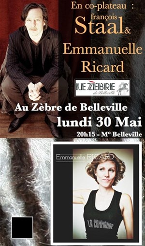 Affiche de Co-plateau Emmanuelle Ricard & François Staal