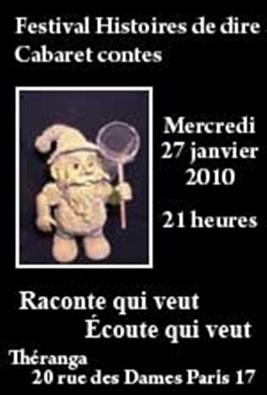 Affiche de Cabaret Contes : Raconte qui veut, écoute qui veut