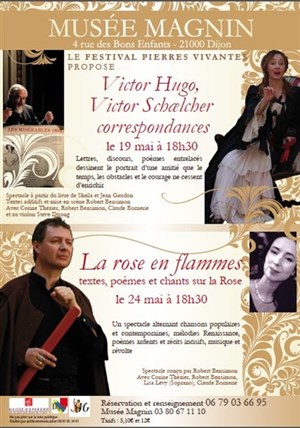 Affiche de Victor Hugo,Victor Schoelcher correspondances