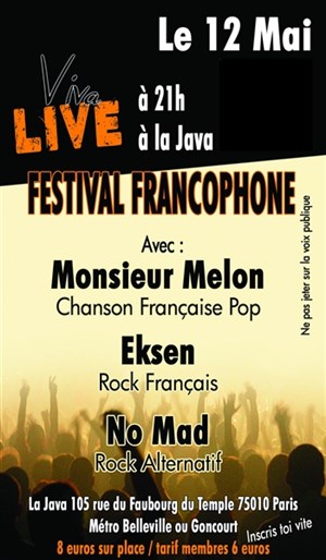 Affiche de Festival VivaLive Francophone