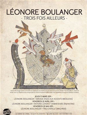 Affiche de Léonore Boulanger + Le trio Chergui