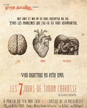 Affiche de Les sept jours de Simon Labrosse | La comédie de la passerelle