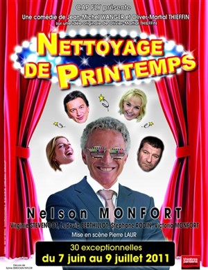 Affiche de Nettoyage de printemps | avec Nelson Monfort