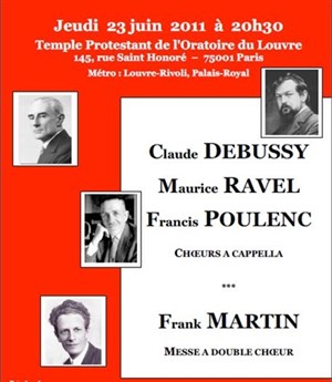 Affiche de Concert a cappella
