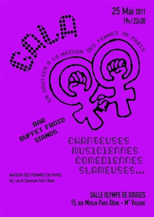 Affiche de Gala de soutien de la maison des femmes de paris