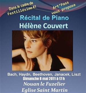 Affiche de Récital de piano par Hélène Couvert