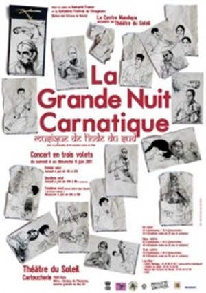 Affiche de La Grande Nuit Carnatique. Volet 3