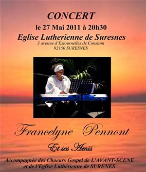 Affiche de Concert Gospel Pop - Francelyne Pennont et ses Amis