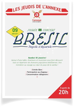 Affiche de Concert Brésil!