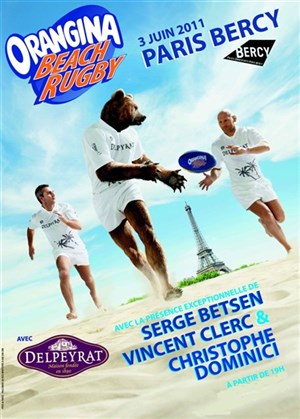 Affiche de L'Orangina Beach Rugby