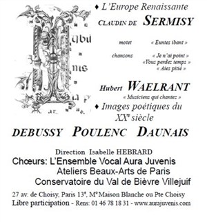 Affiche de Concert choral