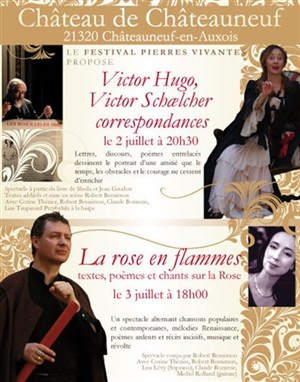 Affiche de Victor Hugo, Victor Schoelcher, correspondances