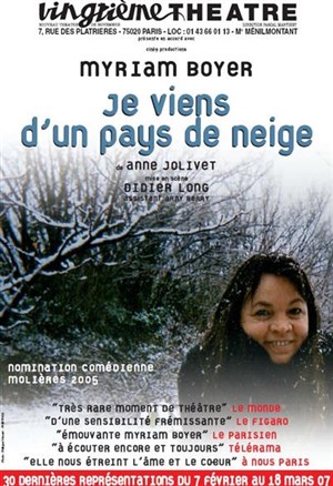 Affiche de Je viens d'un pays de neige