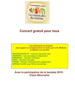 Affiche de Les Musicales du 6ème Tremplin