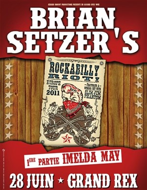 Affiche de Brian Setzer's rockabilly riot
