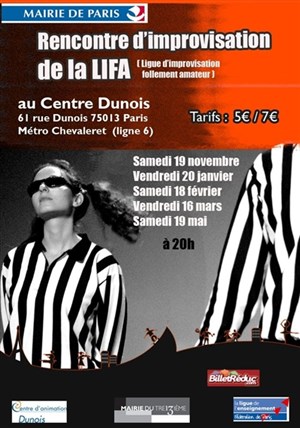 Affiche de Rencontre d'improvisation théâtrale de la LIFA