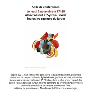 Affiche de Alain Passard et Sylvain Picard : Toutes les couleurs du jardin
