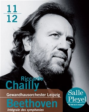 Affiche de Beethoven : Intégrale des symphonies -Gewandhausorchester Leipzig - Riccardo Chailly