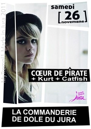 Affiche de Mytrempl1 Made in Jura - Coeur de pirate + Kurt + Catfish