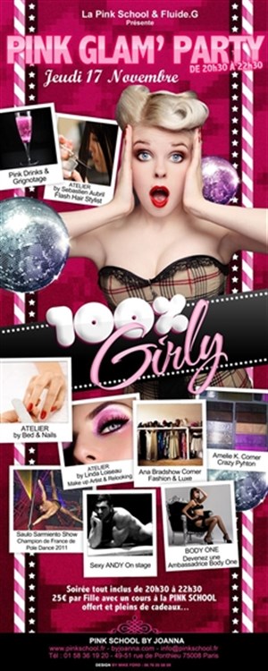 Affiche de After Work 100% Girly by PInk School & Fluide.G Magazine
