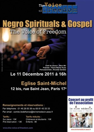 Affiche de The Voice of Freedom | Eglise Saint Michel des Batignolles