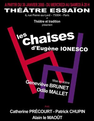Affiche de Les chaises | Theatre Essaion