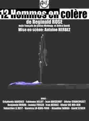 Affiche de 12 hommes en colère Théâtre de l'Ange