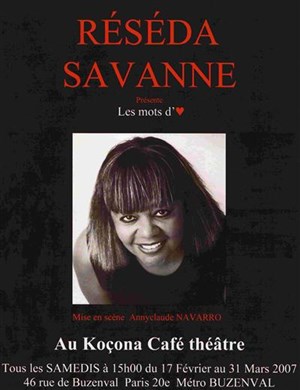 Affiche de Réséda Savanne dans Les mots de coeur | Kocona