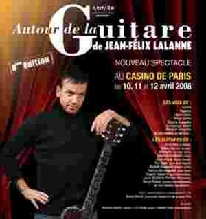 Affiche de autour de la guitare de Jean Felix Lalanne