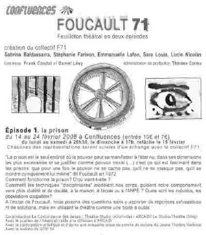 Affiche de Foucault 71 : Episode 1, la prison