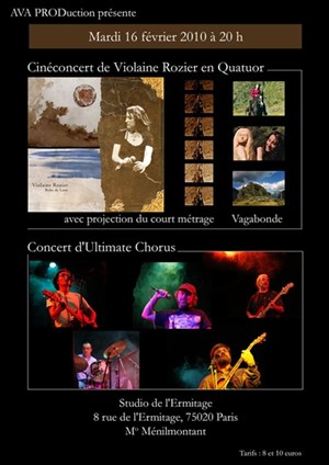 Affiche de Violaine Rozier en Cinéconcert + Ultimate Chorus