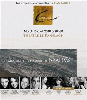 Affiche de Le concerts commentés Cantabile : Brahms, musique de chambre