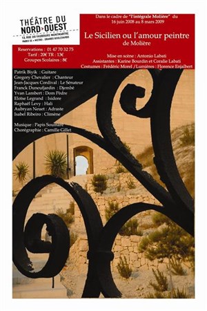 Affiche de Le Sicilien ou l'amour peintre | Théâtre du Nord Ouest