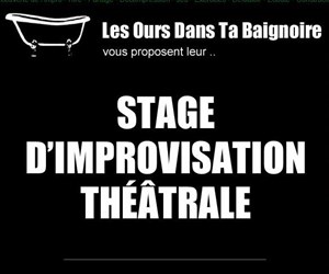 Affiche de Stage d'improvisation théâtrale des Ours dans ta Baignoire