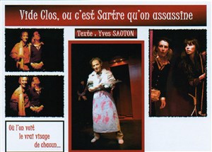 Affiche de Vide Clos, ou c'est Sartre qu'on assassine
