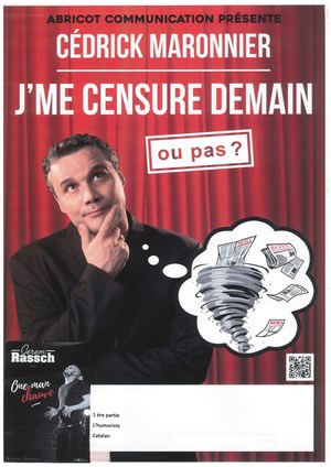 Affiche de Cedrick Maronnier dans J'me censure demain, ou pas | 1ère partie: Jerem Rassch